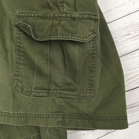 Columbia Mens Cargo Shorts 36 Omni-Shield 6-Pocket Dark Green Metal Button Trail - Picture 8 of 10